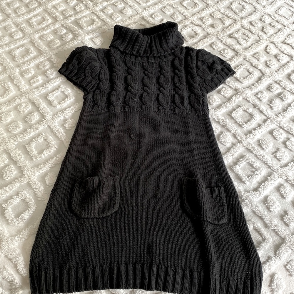 Navy blue sweater dress